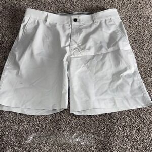 Nike Shorts Mens 36 White Dri Fit standard Light Grey